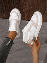 Cushioned White Sneakers for Women – Sporty & Comfortable Design