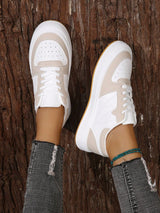 Cushioned White Sneakers for Women – Sporty & Comfortable Design