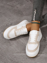 Cushioned White Sneakers for Women – Sporty & Comfortable Design