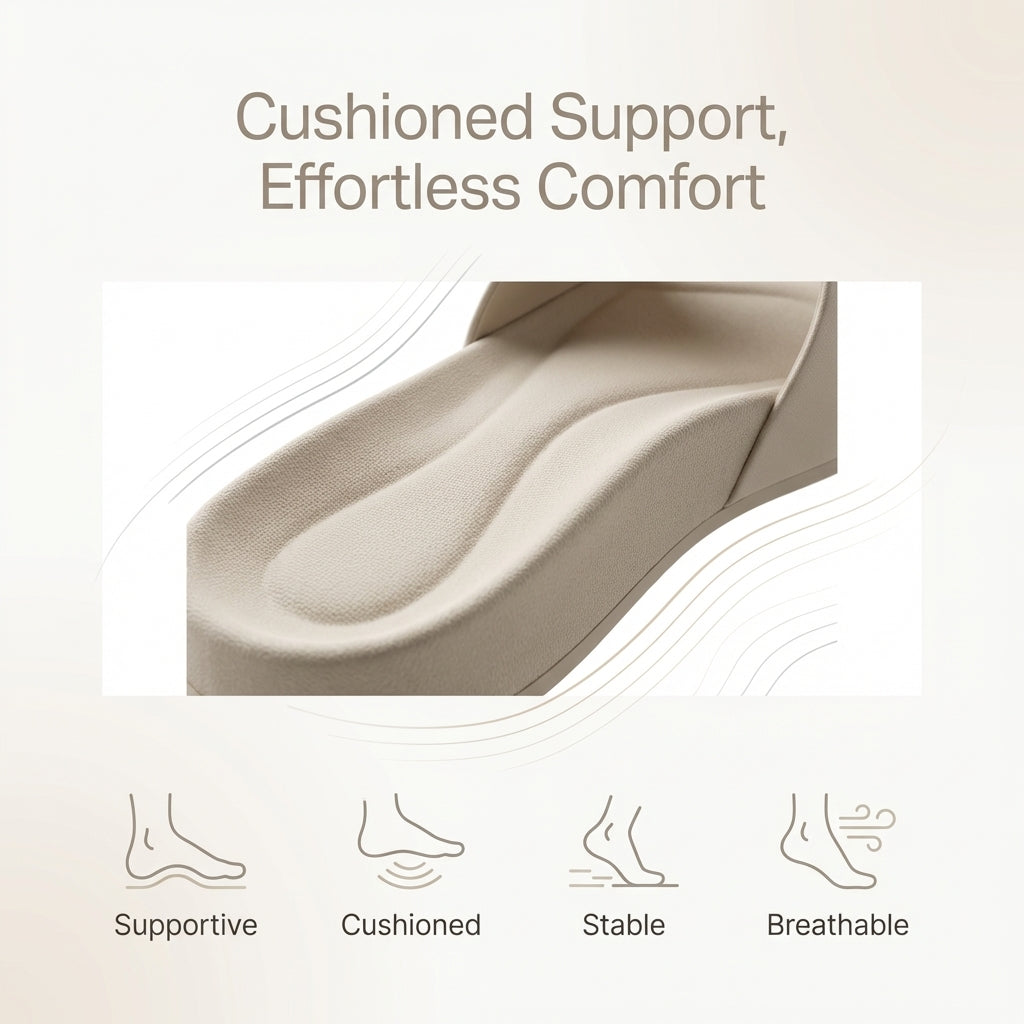 Casual Sandals for Women – Adjustable Straps & Cushioned Cork Support