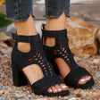 Cut-Out Peep-Toe Ankle Boots for Women – Edgy & Stylish