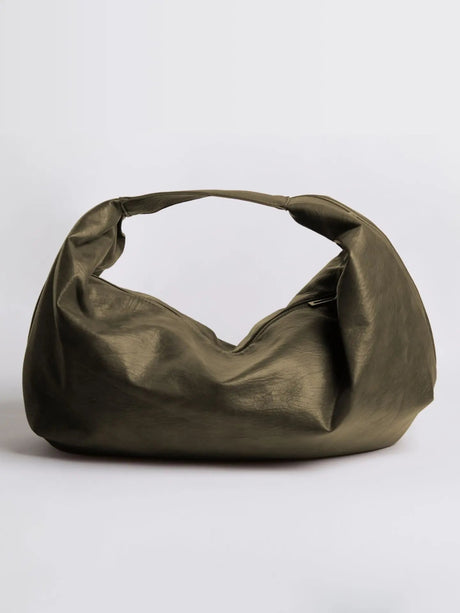 Distressed Black Shoulder Bag for Women – Stylish & Spacious Design