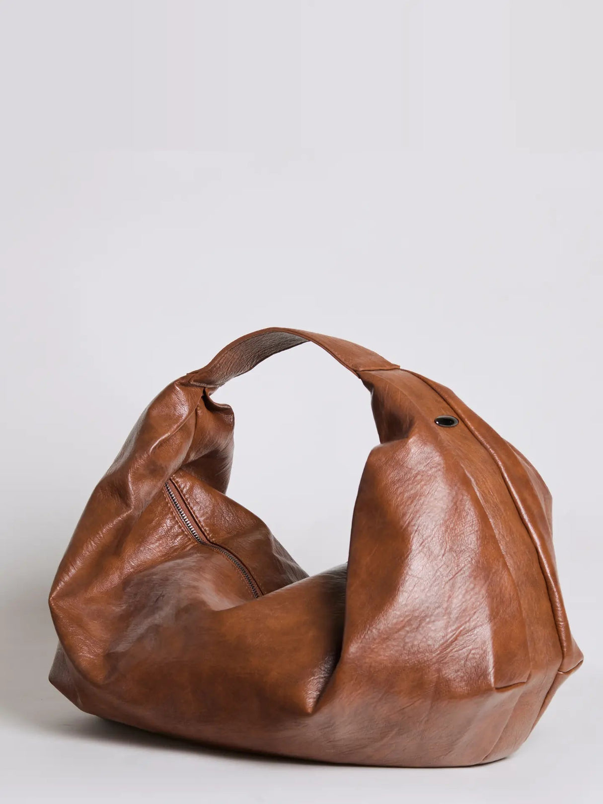 Distressed Black Shoulder Bag for Women – Stylish & Spacious Design