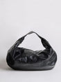 Distressed Black Shoulder Bag for Women – Stylish & Spacious Design