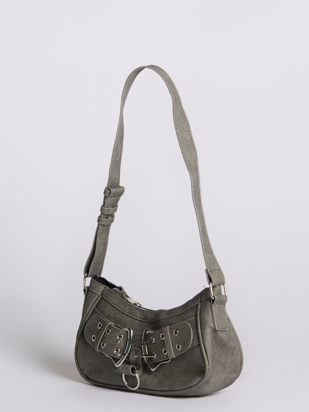 Distressed Black Shoulder Bag for Women – Unique & Edgy Style