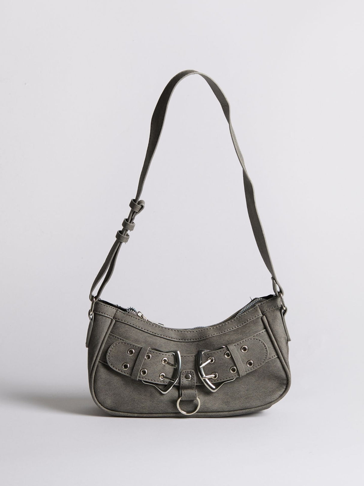 Distressed Black Shoulder Bag for Women – Unique & Edgy Style
