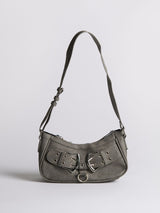 Distressed Black Shoulder Bag for Women – Unique & Edgy Style