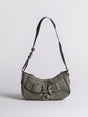 Distressed Black Shoulder Bag for Women – Unique & Edgy Style