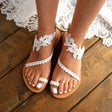 Elegant Lace Slippers for Women – Stylish Floral Design & Comfortable Fit