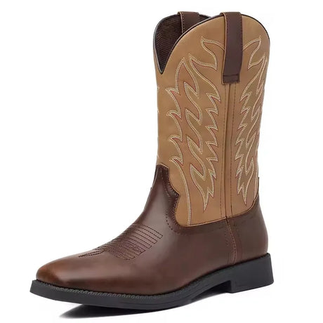 Embroidered Black Cowboy Boots for Men – Stylish & Durable Western Footwear