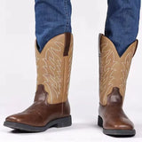 Embroidered Black Cowboy Boots for Men – Stylish & Durable Western Footwear