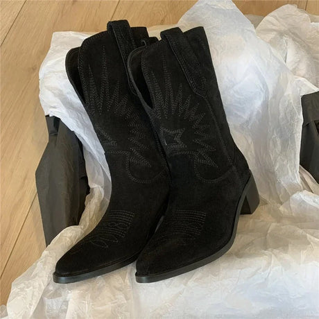 Embroidered Western Boots for Women – Stylish & Comfortable