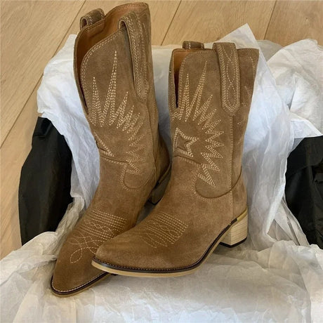Embroidered Western Boots for Women – Stylish & Comfortable
