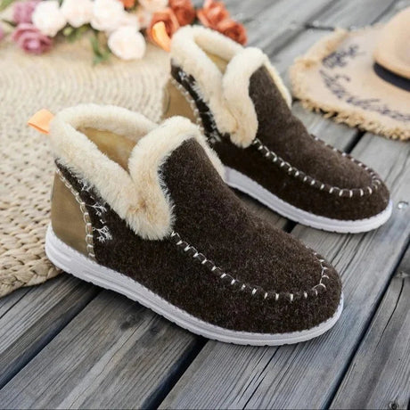 Faux Fur Lined Ankle Boots for Women – Cozy & Stylish Comfort