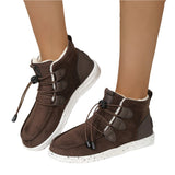 Fleece-Lined Sneaker Boots – Warm & Stylish Winter Footwear for Women