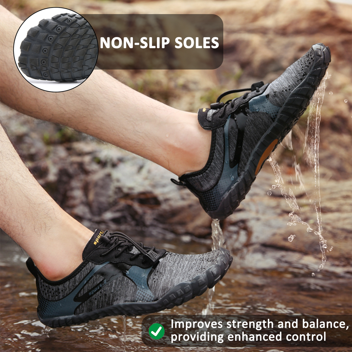 Flexible Barefoot Water Shoes for Men and Women – Comfortable & Breathable 2