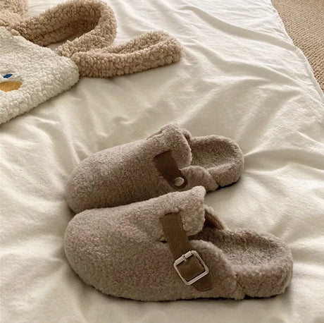 Fur-Lined Mules for Women – Cozy & Versatile