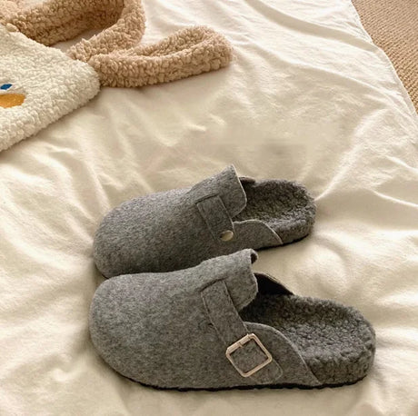 Fur-Lined Mules for Women – Cozy & Versatile