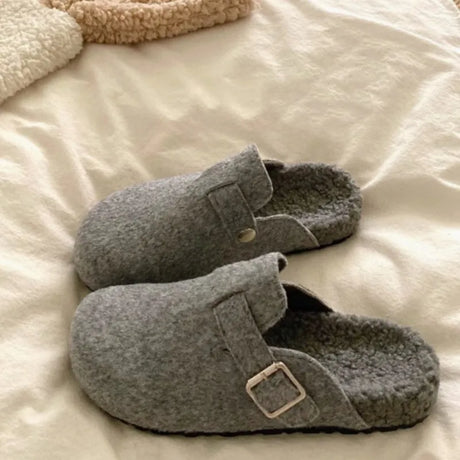 Fur-Lined Mules for Women – Cozy & Versatile
