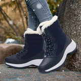 Fur-Lined Platform Snow Boots for Women – Cozy & Stylish Winter Footwear