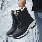 Fur-Lined Platform Snow Boots for Women – Cozy & Stylish Winter Footwear