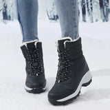 Fur-Lined Platform Snow Boots for Women – Cozy & Stylish Winter Footwear