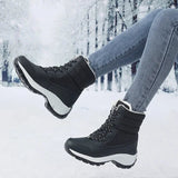 Fur-Lined Platform Snow Boots for Women – Cozy & Stylish Winter Footwear