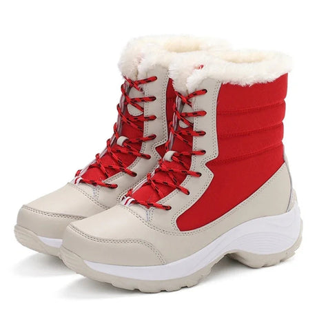 Fur-Lined Platform Snow Boots for Women – Cozy & Stylish Winter Footwear