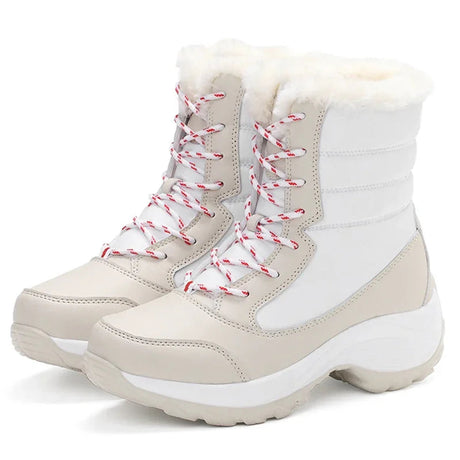 Fur-Lined Platform Snow Boots for Women – Cozy & Stylish Winter Footwear
