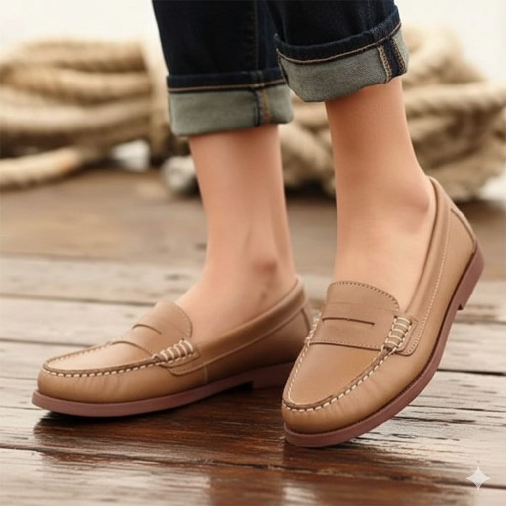Moc Toe Slip-On Loafers for Women – Effortless Style & Comfort
