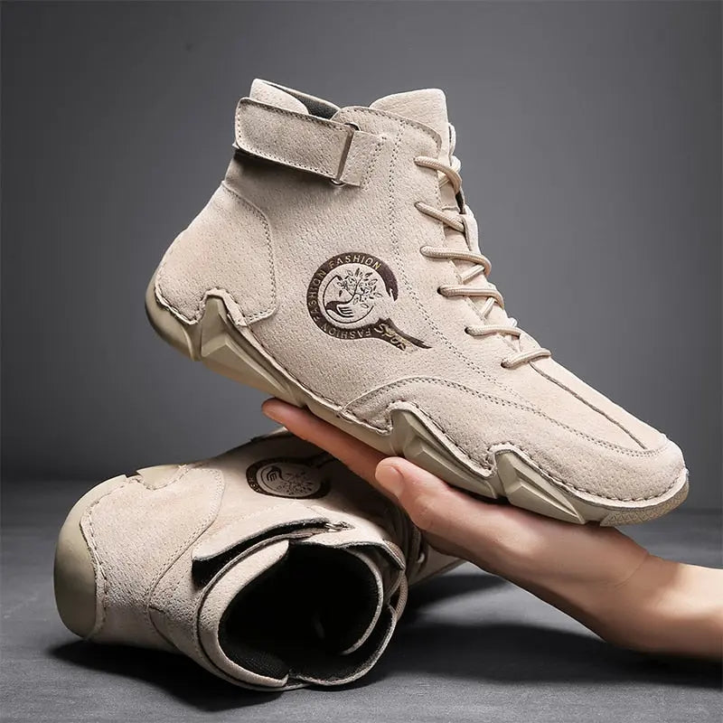 Genuine Leather Ankle Boots for Men – Stylish & Comfortable 8