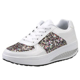 Glitter Platform Sneakers for Women – Stylish & Comfortable Casual Footwear