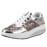 Glitter Platform Sneakers for Women – Stylish & Comfortable Casual Footwear