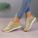 Glitter Slip-On Sneakers for Women – Stylish & Comfortable Footwear