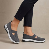 Breathable Knit Walking Sneakers – Lightweight Slip-On Comfort Shoes