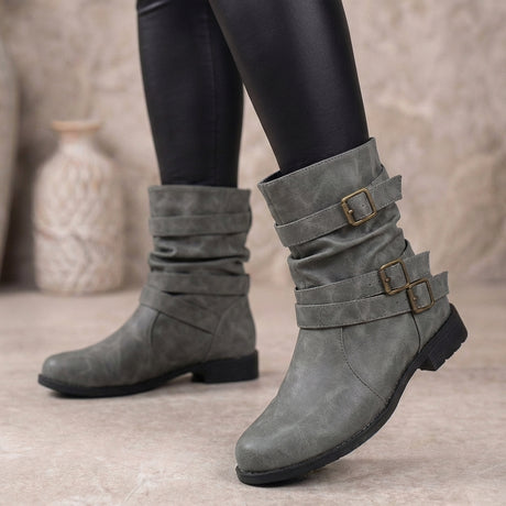 Buckle Ankle Boots for Women – Stylish & Comfortable