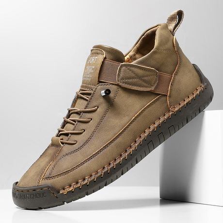 Hand-Stitched Trainers for Men – Soft & Non-Slip