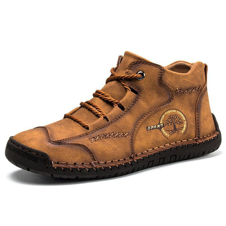 Hand-Stitched Leather Boots for Men – Comfortable & Stylish 0