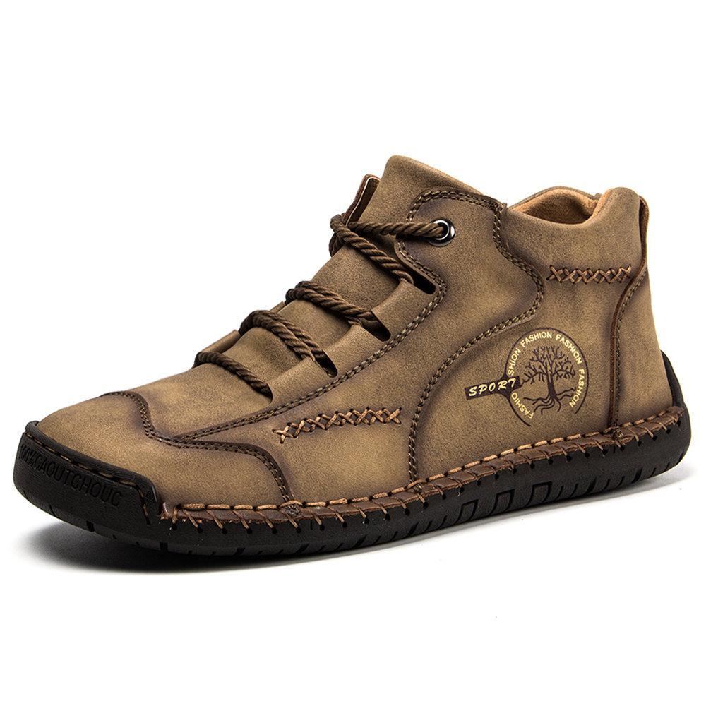 Hand-Stitched Leather Boots for Men – Comfortable & Stylish 4