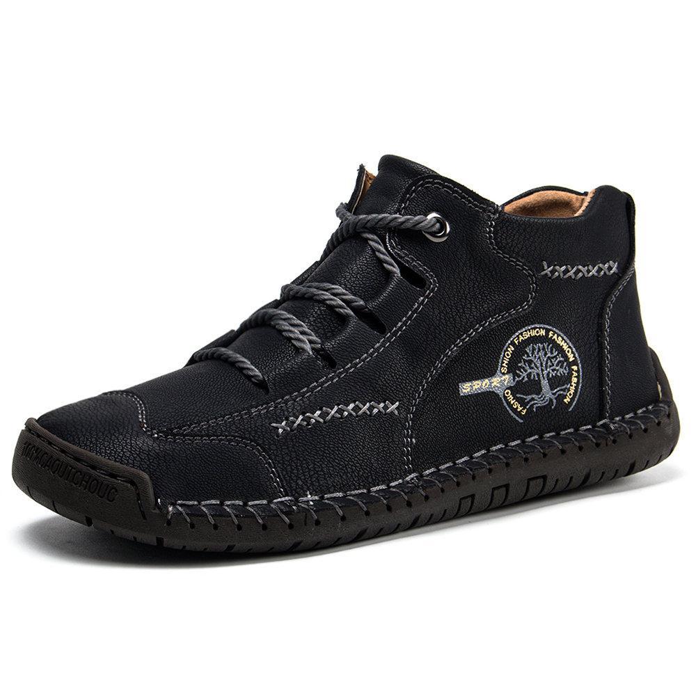 Hand-Stitched Leather Boots for Men – Comfortable & Stylish 5