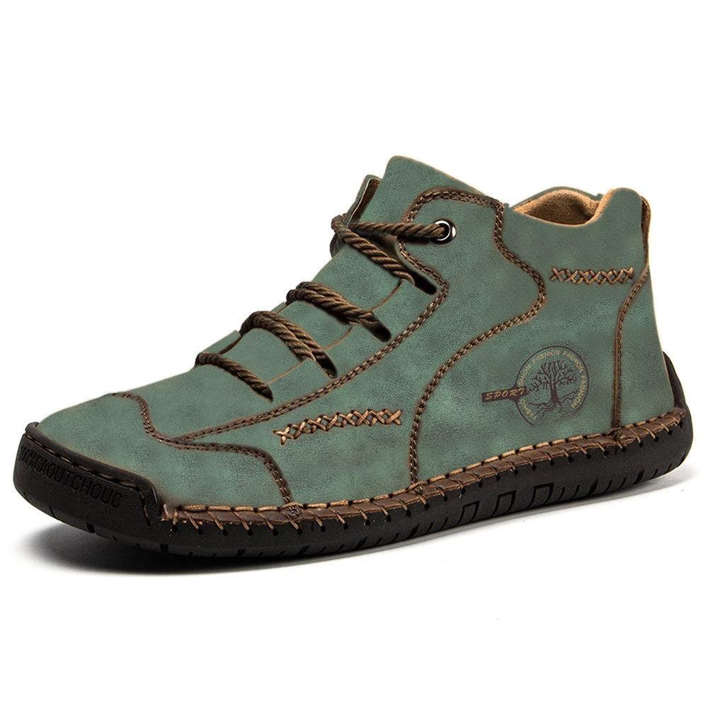 Hand-Stitched Leather Boots for Men – Comfortable & Stylish 6