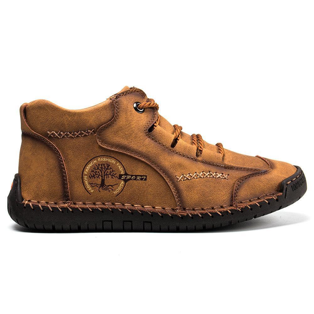 Hand-Stitched Leather Boots for Men – Comfortable & Stylish 8