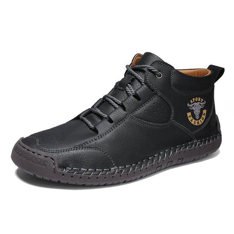 Handmade Black Ankle Boots for Men – Comfortable & Stylish Leather Footwear 3