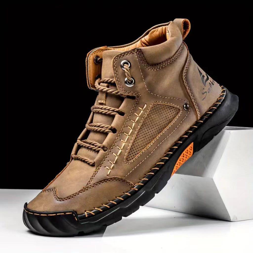 Handmade Leather Chukka Boots for Men – Stylish & Lightweight 3