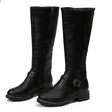 High-Top Biker Boots for Women – Edgy Style with Chunky Heel