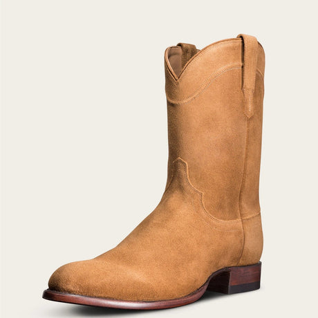 High-Top Cowboy Boots for Men – Stylish & Durable Suede Design