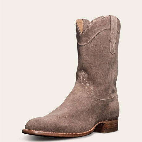 High-Top Cowboy Boots for Men – Stylish & Durable Suede Design