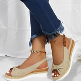 Knot Design Wedge Sandals for Women – Stylish & Comfortable Espadrille Wedges