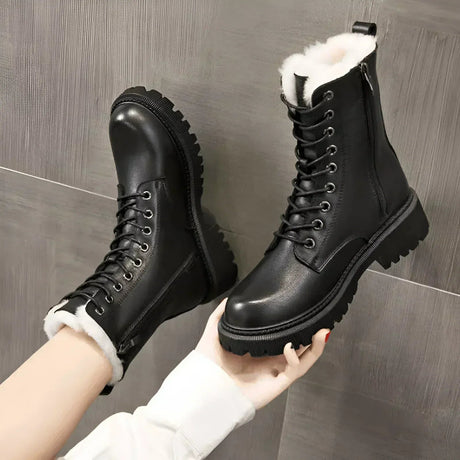 Lace-Up Ankle Boots for Women – Stylish & Functional Design