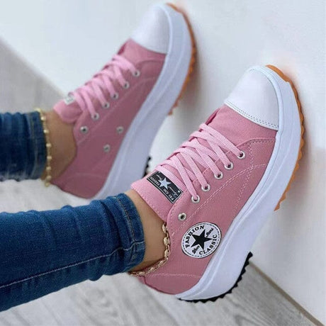 Lace-Up Casual Sneakers for Women – Stylish & Comfortable